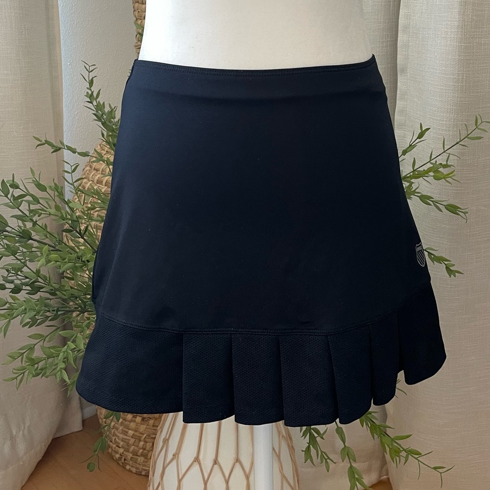 Black Pleated KSwiss Tennis Skirt